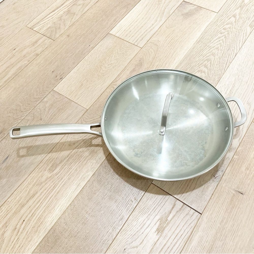 Calphalon Stainless Steel Cookware Frying Pan 12” with lid